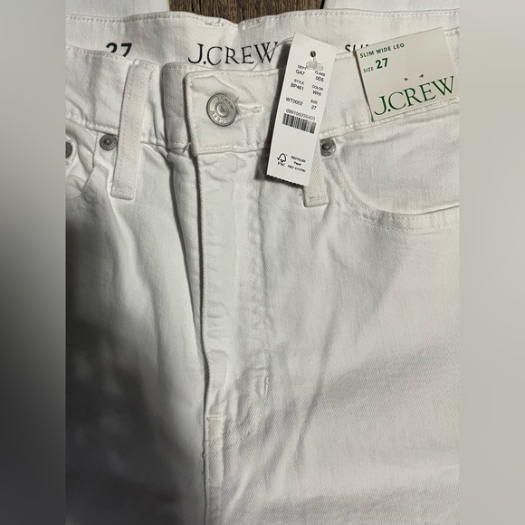 J.Crew Slim wide-leg jean in white wash | size 27 - Picture 4 of 10